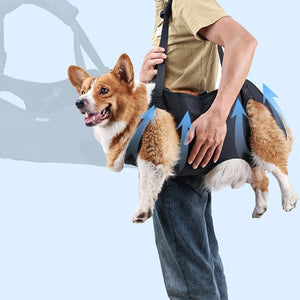 Dog Carry Sling for Legs Support Adjustable Dog Lift Harness Walking Support Strap for Puppy Injuries Joint Recovery