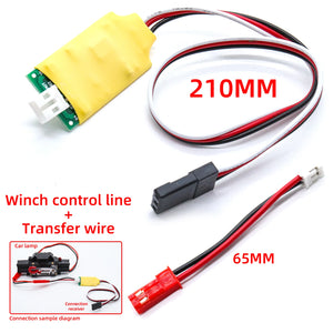 RC Receiver Lights Switch On/Off Control Electronic Switch CH3 Transfer Wire Independent Power Supply for the Model RC Car Light