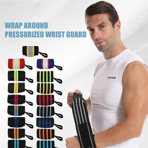 Fitness Sport Wrist Strap Weight Lifting Push Up Power Winding Wrist Strap Wicking Sweat Power Strap Hard Stretching Wrist Brace