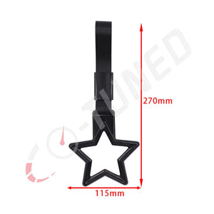 1Pcs JDM Tsurikawa Ring Creative Five Point Star Car accessories Car tow strap Static device Warning ring Indoor Decoration