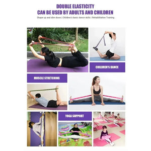 Yoga Resistance Bands Elastic Bands Adult Child Training Gym Home Pilate Exercise Dance Multi-Section Pull Strap Fitness Sports