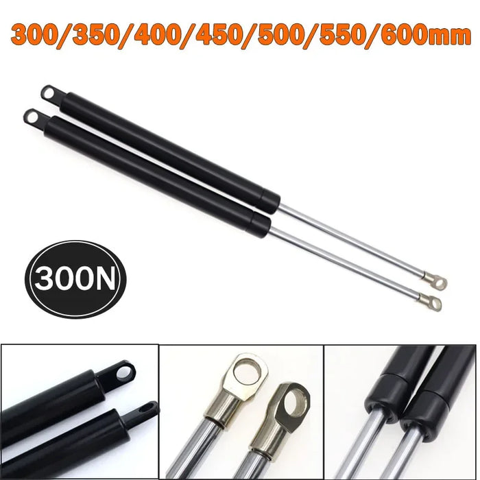 Universal 2pcs 300-600mm 300N Car Gas Struts Bonnet Hood Trunk Tailgate Shock Lift Support Bar Spring Bus Bed Truck Boat Window