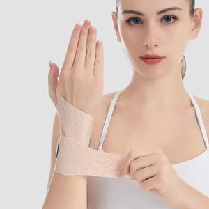 GOBYGO 1Pcs Adjustable Ultra Thin Wrist Strap Breathable Wrist Support For Gym Exercise Arthritis Tendonitis Sprains Pain Relief