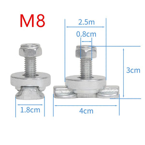 M8/M6 Hook Tie Down Rope With Washer and Mounting Screws Anchor Point For Car Boat ropes Cord Strap Chain