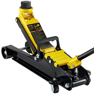 VEVOR 2.5T Floor Hydraulic Jack Pneumatic Low Profile Floor Jack Heavy-Duty Steel Racing Floor Jack with Single Piston Lift Pump