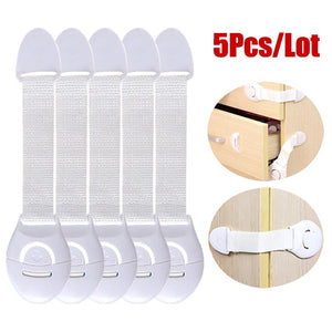 5Pcs/lot Security Protection Locks Home Baby Safety Multifunction Drawer Lock Child Protect Toilet Refrigerator Lock Door Buckle