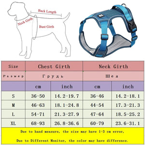 Pet Harness Reflective Dog Harness Vest Adjustable Safety Lead Straps for Medium Large Dogs French Bulldog Walking Harnesses