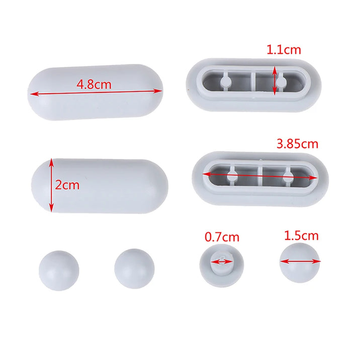 4pcs/Set Antislip Gasket Toilet Seat Cushion Pads Cover Bumper Bathroom Lifter Kit Toilet Lid Accessories Buffer Cushion