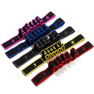 Yoga Stretch Resistance Bands High Elasticity Multi-Segment Dance Yoga Stretching Belt Sport Pilates Fitness Exercise Pull Strap