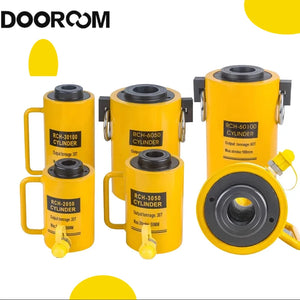 DOOROOM 30T Hollow Plunger Hydraulic Cylinder RCH-20 30TSingle Acting Ram Cylinder 100mm Heavy Duty Lifting Tool Multifunctional