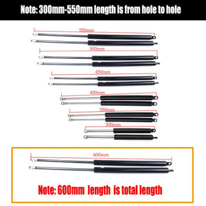 Universal 2pcs 300-600mm 300N Car Gas Struts Bonnet Hood Trunk Tailgate Shock Lift Support Bar Spring Bus Bed Truck Boat Window