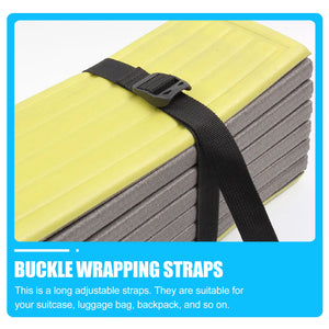 3pcs Baggage Belts 1.5m Practical Tie Down Strap Strong Ratchet Belt Suitcase Safety Strap Cargo Lashing with Press