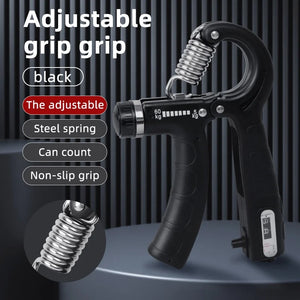 1PC Adjustable Grip Strength Trainer(5-60KG) Smart Counting Hand Grip Strengthener Forearm Workout Finger Exercise,Stress Relief