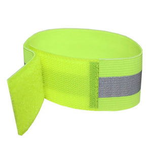 2Pcs Reflective Bands Elastic Armband Wristband Ankle Leg Straps Safety Reflector Tape Straps for Night Jogging Biking Running