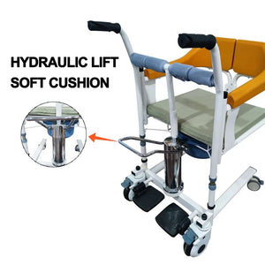 Hot Sale Wheelchair Toilet Commode Chair Patient Lifting Transfer Chair For Elderly And Disabled