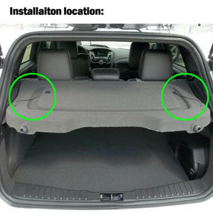 2pcs For FORD FOCUS 3 Hatch MK3 2012-2018 Rear Trunk Parcel Shelf Tray Load Inner Tonneau Cover Lift String Strap Clips