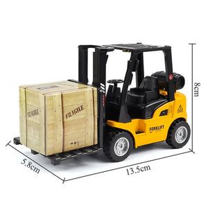 Dropshipping!! Forklift  Inertia Toy Burrs-free Excellent Workmanship Fadeless Pull Back Forklift  Inertia Toy for Kids