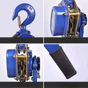 1 T Pulling Wrench Hoist Manual Lifting Chain Hoist Hand Chain Hoist Hook Portable Lever Block inverted Chain Hoist Tightener