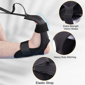 148cm Yoga Leg Ankle Brace Support Training Stretching Belt Stroke Hemiplegia Rehabilitation Strap Correction Braces Yoga Belt