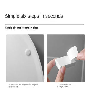 Adhesive Portable Toilet Seat Lift Toilet Lid Lifter Avoid Touching Toilet Cover Handle Lifting Uncovered Bathroom Accessories