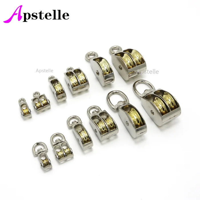 Apstelle 36/52/75mm DIY Zinc alloy Swivel Fixed Pulley Sheave Lift Hoist Rope Hanging Single