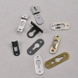 10pcs picture frame buckle Picture frame hook Double hole hook picture frame hidden buckle hoist pendant hardware accessories