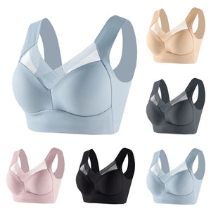 Sexy Seamless Lace Underwear Bra For Women Gym Fitness Exercise Top Bra Plus Size Bralette Push Up Cap Brasier Without Underwire