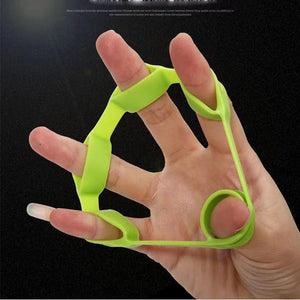 1PCS Silicone Finger Gripper Strengthener Trainer Elastic Hand Grip Strengthener Guitar Finger Exerciser Patient Hand Trainer