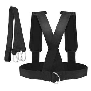 Fitness Sled Harness Tire Pulling Harness Resistance Band Training Fitness Training Vest Strap for Men Women Gym Workout
