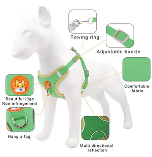 Pet Chest Strap Vest Type Dog Strap Small Dog Rope Outdoor Reflective And Breathable Dog Traction Rope Dog