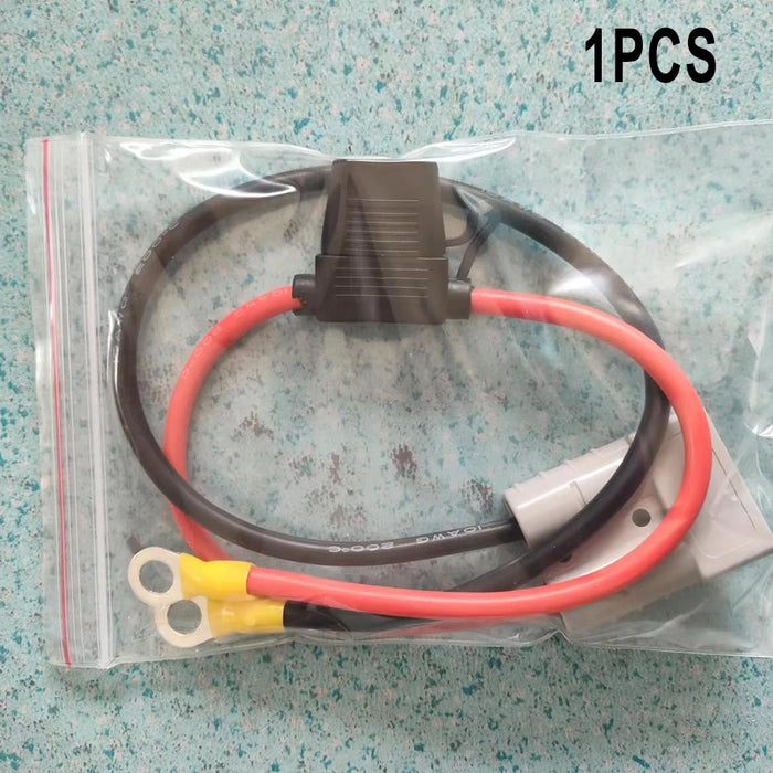 10AWG 50Amp Power Connector Double Pole Forklift Conductive Charger Battery High Current Car For Anderson Plug Lead To Lug M8