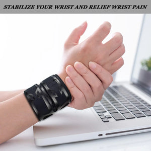 AOLIKES Sports Wrist Compression Wraps Wrist Support Brace Strap for Fitness Weightlifting Basketball Tennis Wrist Pain Relief