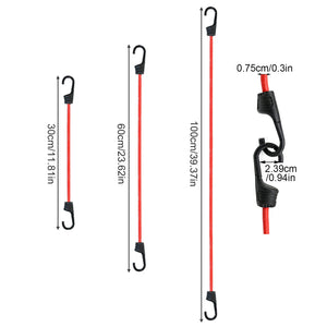 Elastic Bungee Cords Bungee Straps Assorted Lengths Heavy Duty Bungee Ropes for Bike Tents Camping RVs Trunks Luggage Racks