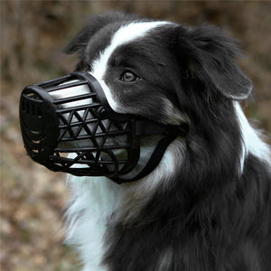 Dog Muzzles With Adjustable Straps Plastic Basket Cage For Pet Dogs Anti-biting Mask No Bark Bite