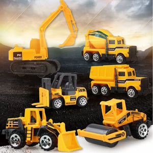 Mini Alloy Diecast Car Model Engineering Toy Vehicles Dump Truck Forklift Excavator Model Car Mini Gift For Kids Boys model car