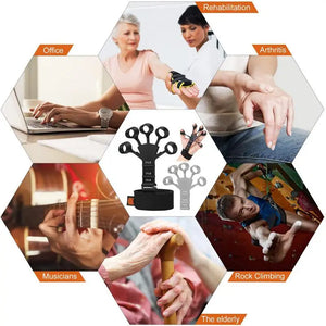 Finger Strengthener Grip Strength Resistance Training Puller Plus Fixed Strap Finger Resistance Band for Physcial Rehabilitation