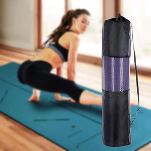 Adjustable Adjustable Strap Mesh Polyester Yoga Pilates Mat Bag Compressed Pouch