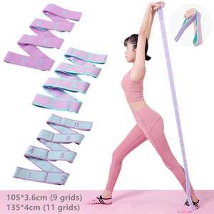 GYM Fitness Exercise Resistance Bands Yoga Pull Strap Belt Elastic Latin Dance Stretching Band yoga Stretch Rope For Adult