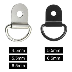 10Pcs D Rings Tie Down Anchors Ring Pull Hook Stainless Steel Lashing Ring Load Fit for Car Boat Cargo trailer Vehicles RV Van
