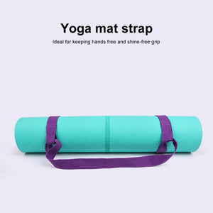 Yoga Mat Strap Belt Adjustable Sports Sling Shoulder Carry Strap Belt Exercise Stretch Elastic Yoga Belt Yoga Mat Binding Belt