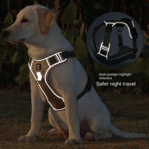 Reflective Pet Dogs Harness Vest Collar Adjust Safety Lead Strap for Small Medium Large Dog French Bulldog Walk Chest Harnesses