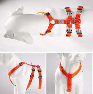 Winhyepet Dog Harness Dog Back-Slip 3M Reflective Material Straps No Pull Vest Cloth for Large Small Puppy  Walk  YH1803