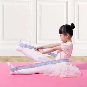 Beginner Yoga Stretch Resistance Band Multi-functional Dance Auxiliary Stretching Belt Child Ballet Latin Training Elastic Strap