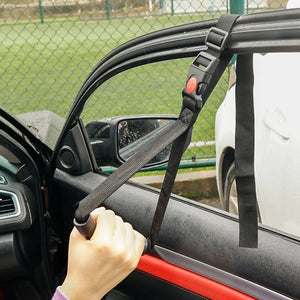 Universal Car Auxiliary Handle Strap Car Window Armrest Adjustable Disabled Elderly Mobility Tools Auto Auxiliary Handle Strap