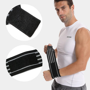 Fitness Sport Wrist Strap Weight Lifting Push Up Power Winding Wrist Strap Wicking Sweat Power Strap Hard Stretching Wrist Brace