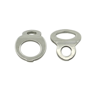 2Pcs Stainless Steel Tie Down Strap Rings Point Securing For Motorcycle Dirt Bike ATV UTV Trailers Trucks Accessories