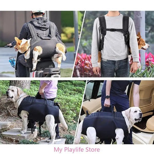 Convenient Dog Slings for Medium Large Dog Body Support Dog Lift Harness for Injured Elderly Dogs Disabled Pet Supplies