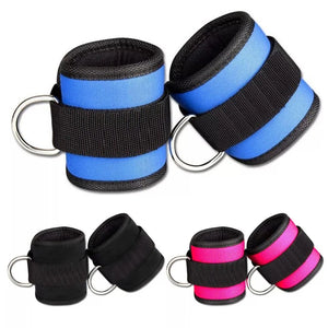 Adjustable Wrist Ankle Cuffs D Ring Pulley Lifting Straps Gym Cable Attachments Weight-bearing Exercise Fitness Accessories