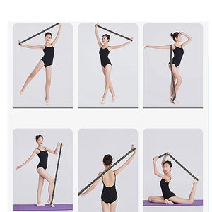 4*90cm Yoga Elastic Stretch Belt Fitness Resistance Band Exercise Pull Strap Sports For Pilates Dance Gymnastics Body Building