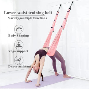 Adjustable Yoga Strap Aerial Flying Yoga Hammock Swing Stretching Strap Anti-Gravity Inversion Yoga Hammock Belts Accessories